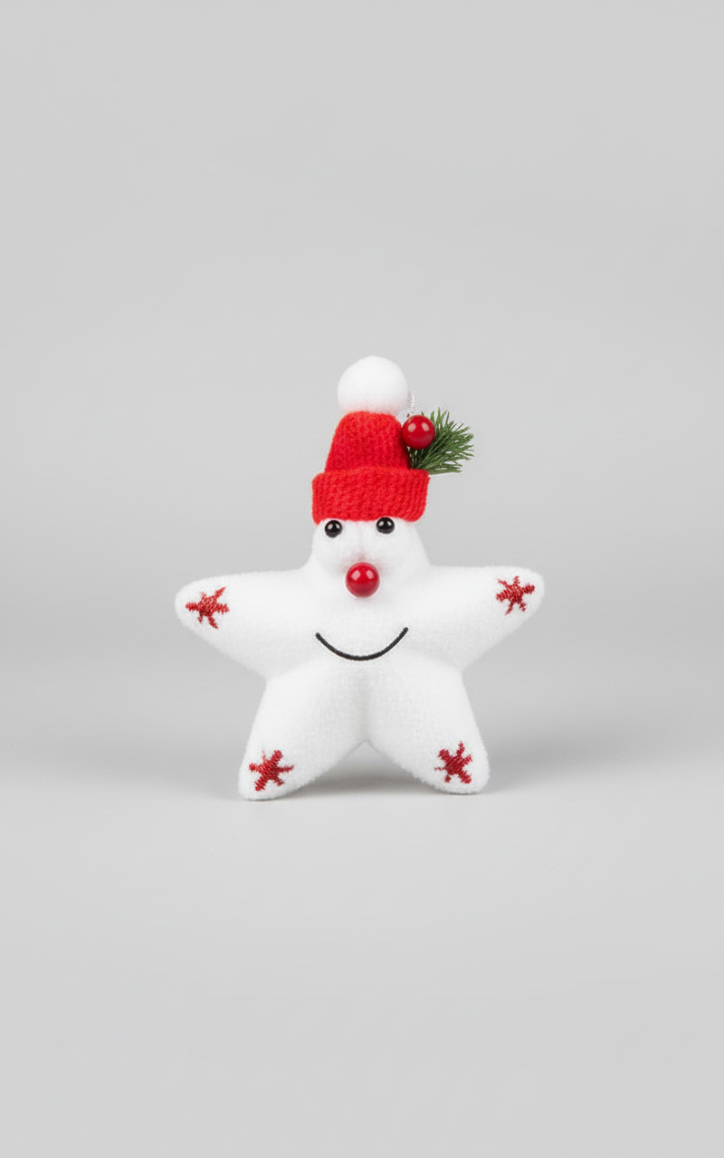 SNOWMAN STAR TREE DECOR UKH-2-42-0925-61
