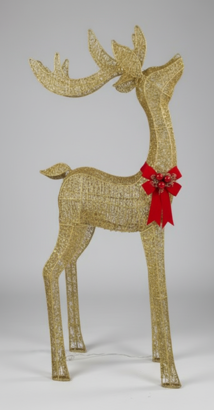 METAL REINDEER W LIGHT 110CM UKH-30-2-0825-8