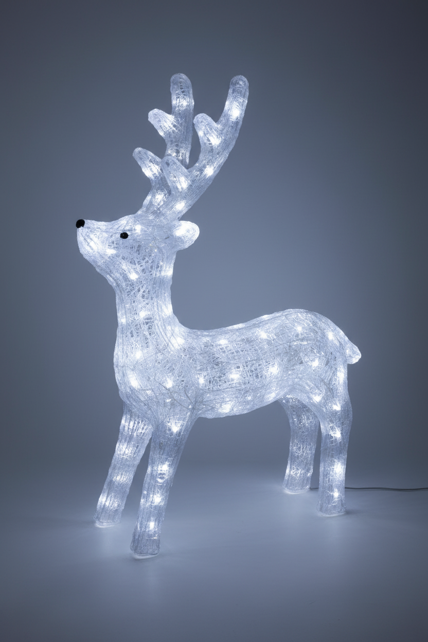 ACRYLIC LIGHTING REINDEER 60-80-18 CM UKH-39-4-0825-97
