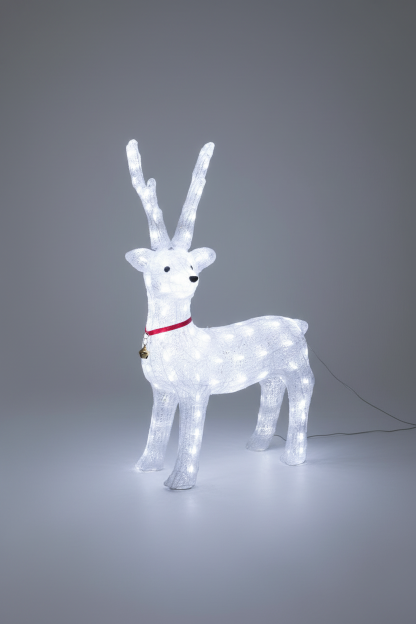 ACRYLIC LIGHTING REINDEER 80-96-8 CM UKH-39-6-0825-29