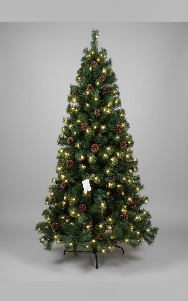 SNOW FROSTED WITH BIG CONES 6 FEET 783 TIPS UKH-44-13-0825-66