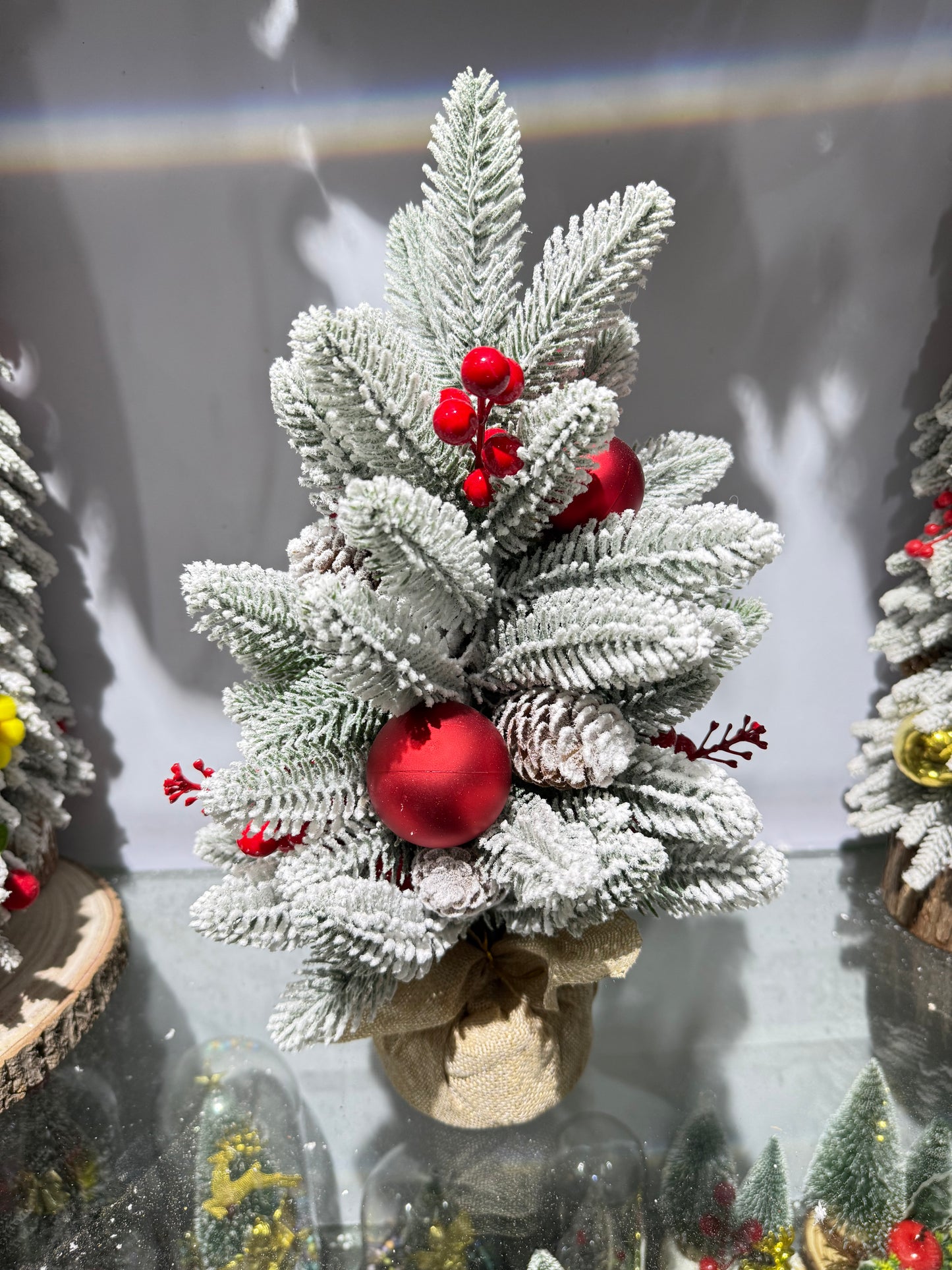 SNOW TREE TABLE TOP DECOR 60 CM WITH UKH-6-9-0825-43