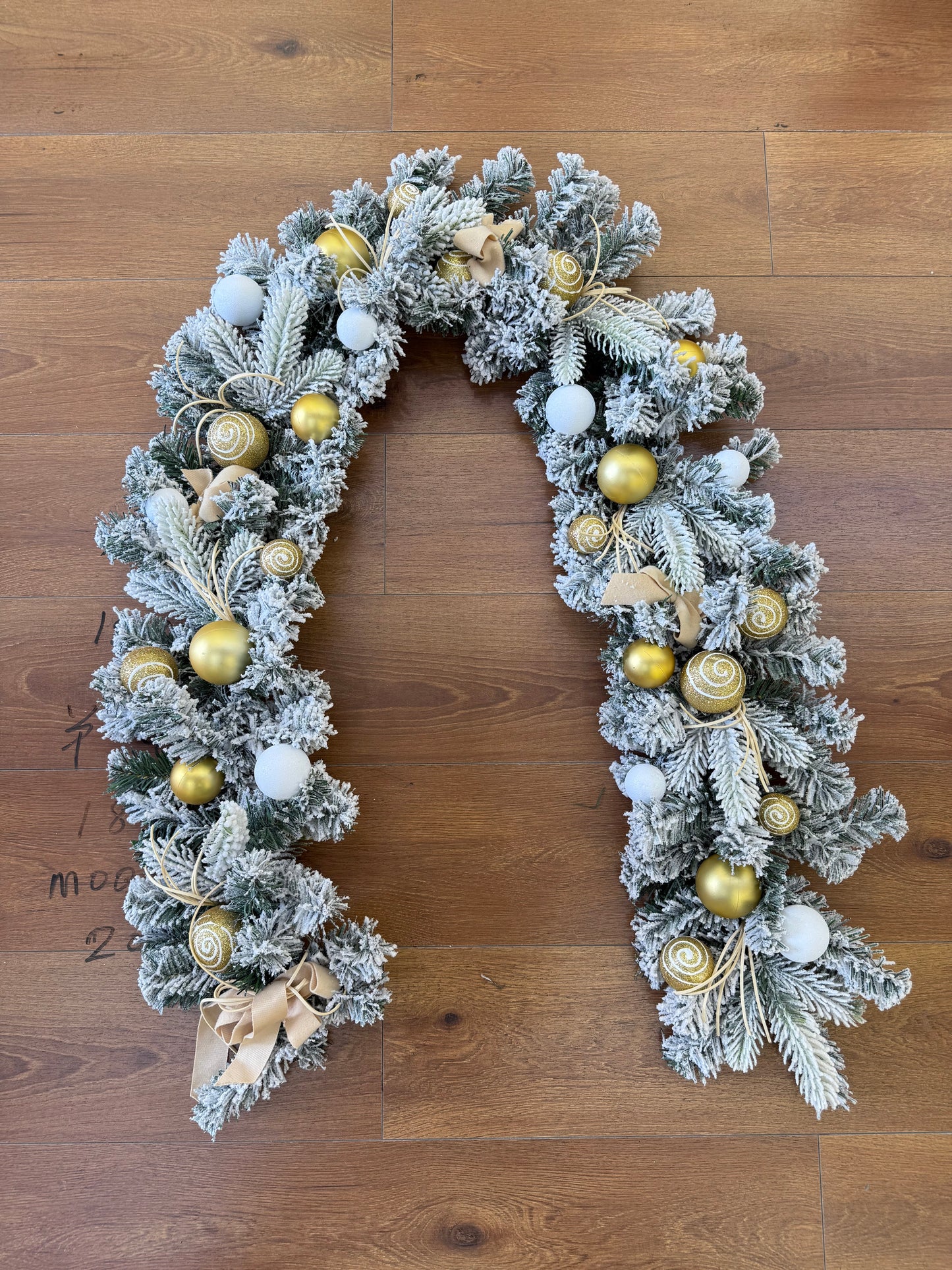 SNOW GARLAND WITH DECORATIONS 180 CM UKH-20-9-0825-53