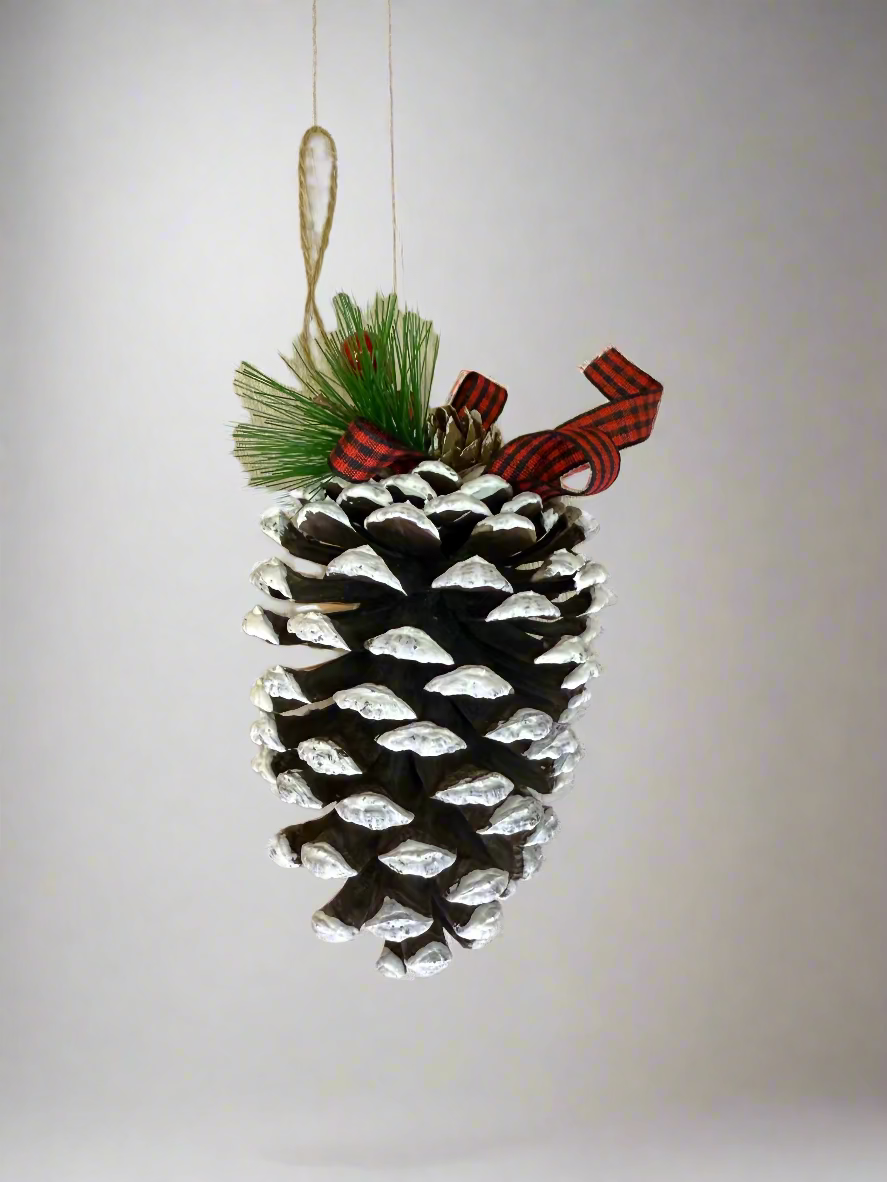 PINE CONE 1 PC TREE DECORATION UKH-23-63-0825-16