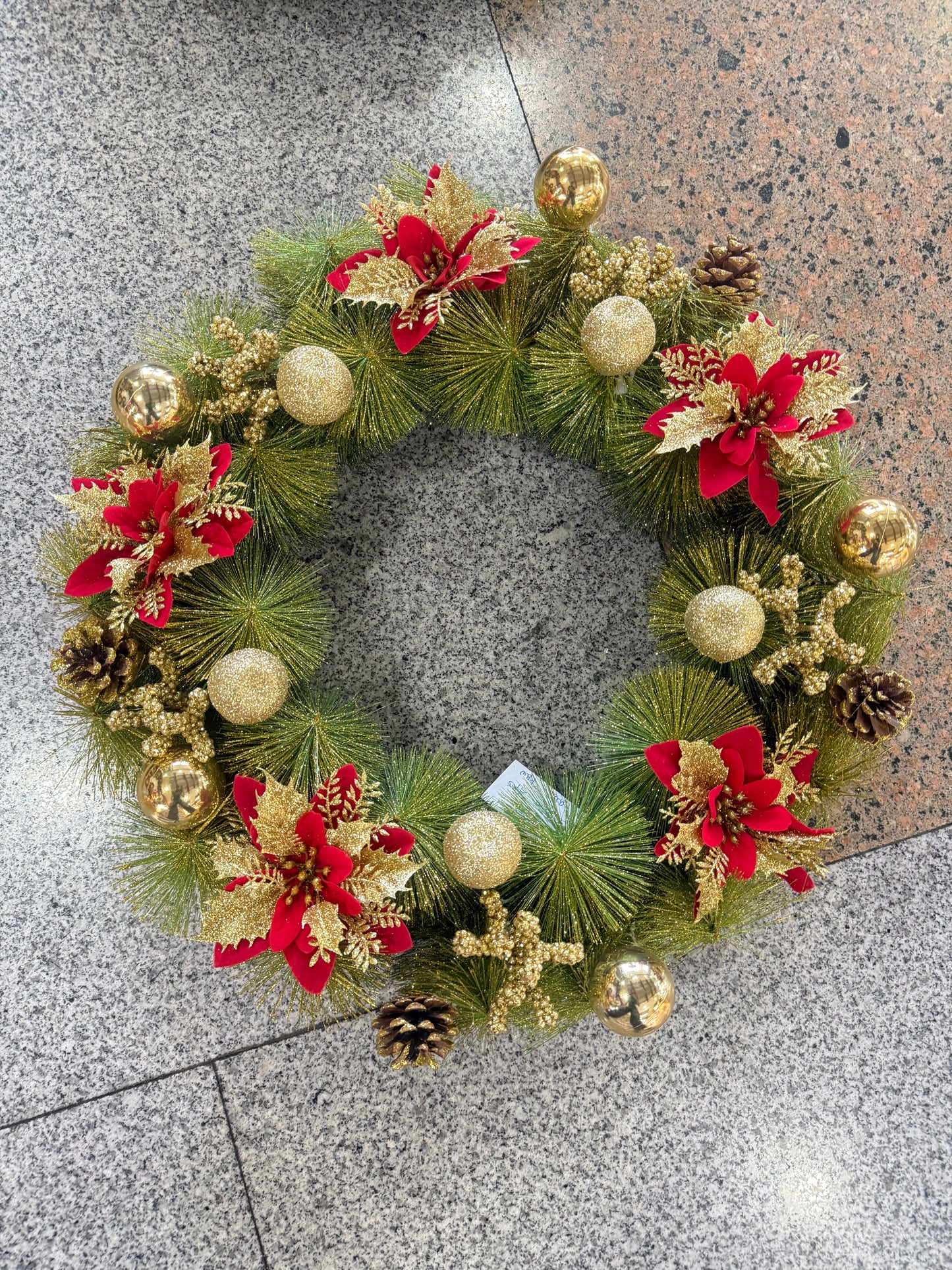 CHRISTMAS WREATH 50CM UKH-38-1-0825-17