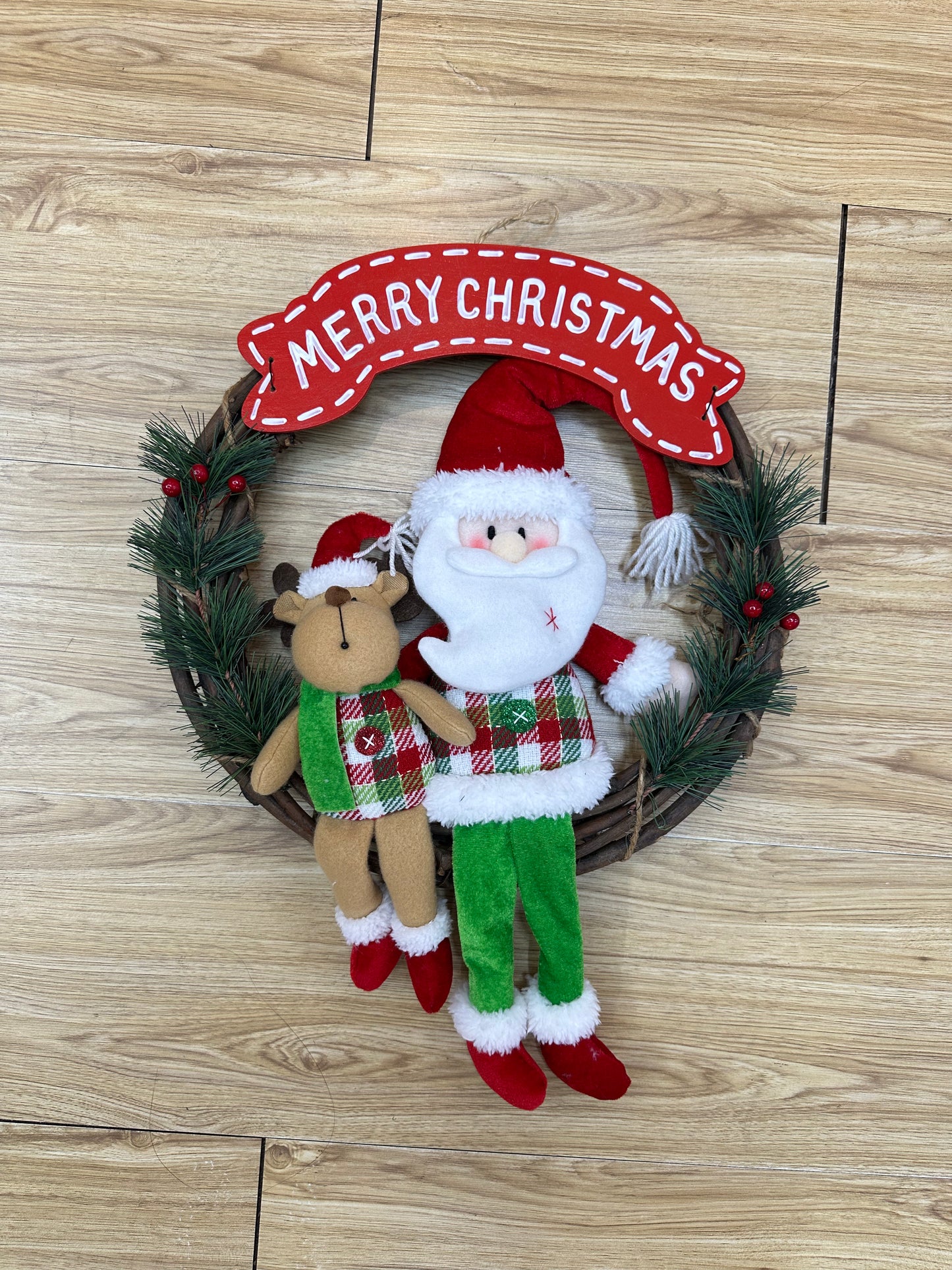 MERRY CHRISTMAS WREATH 2 STYLES UKH-19-3-0825-6