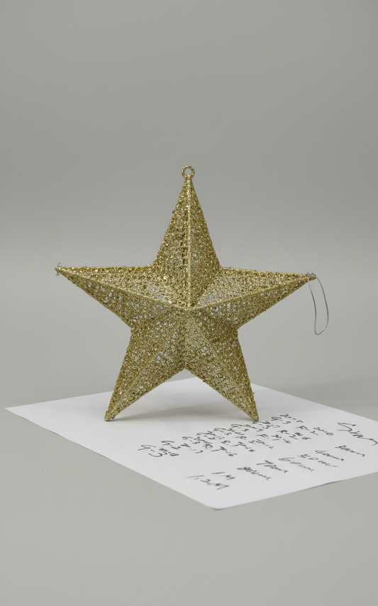 METAL STAR RED WITH WARM LIGHT 60 CM UKH-21-12-0825-73