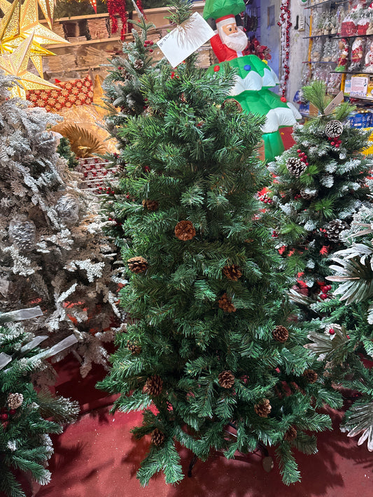 SNOW FROSTED WITH BIG CONES 7 FEET 1016 TIPS UKH-44-14-0825-66