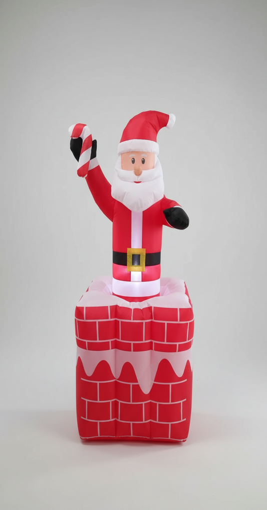 INFLATABLE MOVING SANTA IN BOX FIGURINE 1.9M UKH-26-3-0825-96