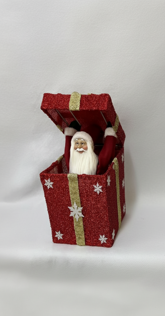 SANTA IN MUSICAL BOX UKH-27-4-0825-30