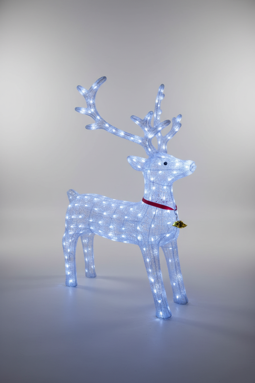 ACRYLIC LIGHTING REINDEER 130-228-5 CM UKH-39-9-0825-12