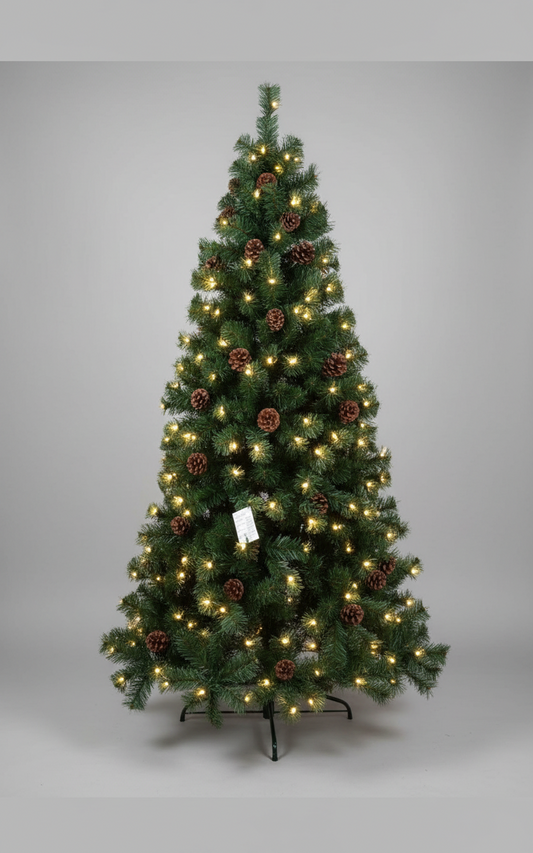 SNOW FROSTED WITH BIG CONES 6 FEET 783 TIPS UKH-44-13-0825-66