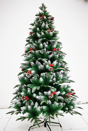 SNOW FROSTED WITH CHERRIES AND CONE 5 FEET 506 TIPS UKH-44-2-0825-23