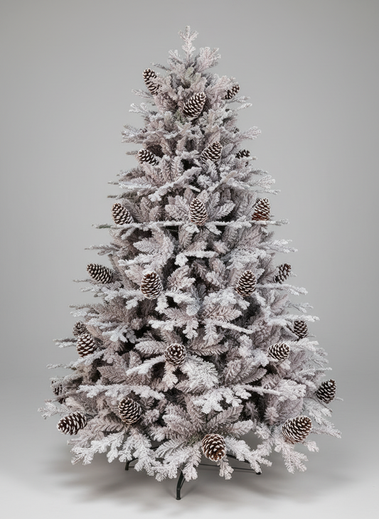 SNOW FROSTED WITH PINES 8 FEET  1465TUKH-44-32