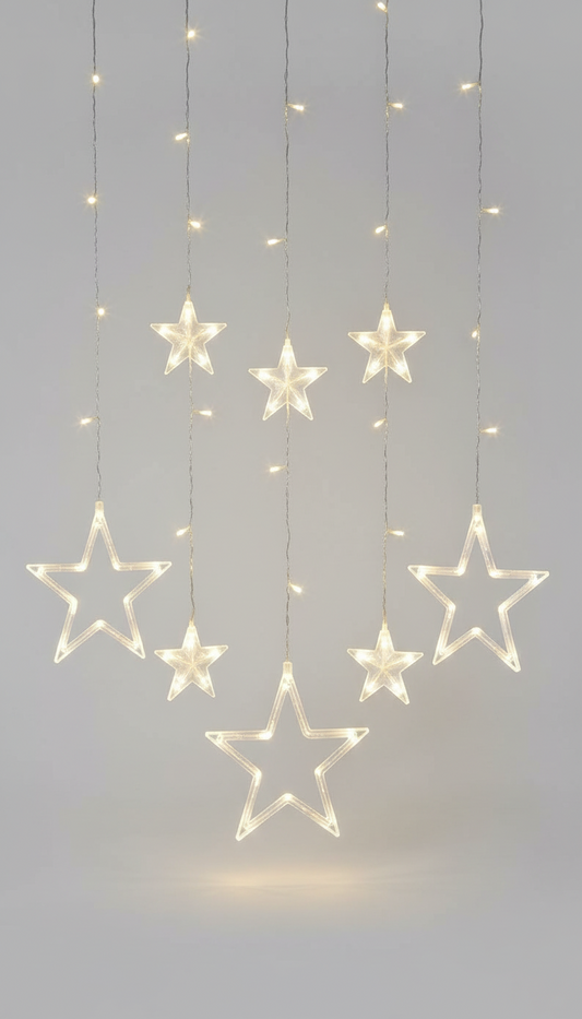 12 large and small five-star decorations, warm ukh-46-5