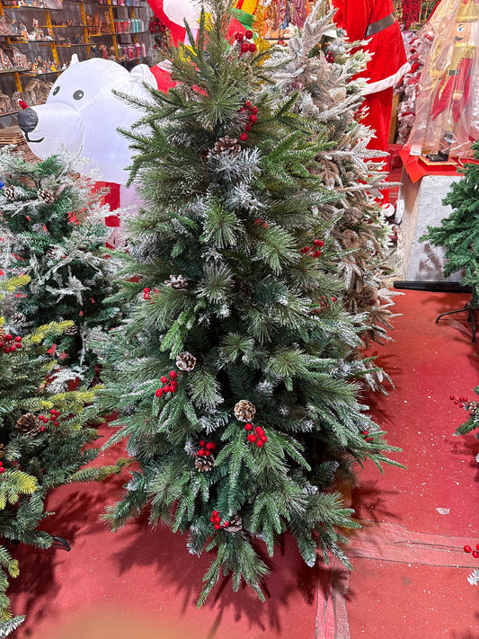 SNOW TIPS WITH CONES BUSH TREE 5 FEET UKH-45-1