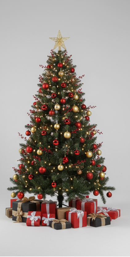 LIGHTING CHRISTMAS TREE WARM WHITE 4 FEET UKH-61-3-0825-72