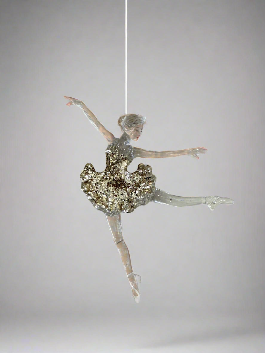 ANGEL SILVER GLITTER TREE DECOR 3 COLORS UKH-5-7-0825-89