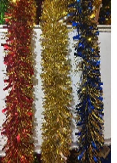 TINSEL 9X200CM  UKH-7-1-0825-94