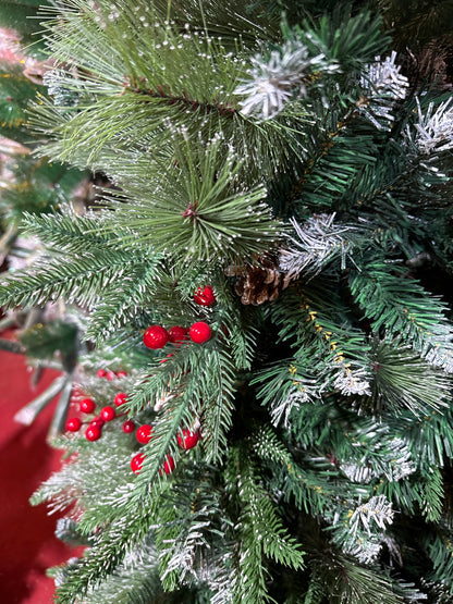 SNOW TIPS WITH CONES BUSH TREE 6 FEET UKH-45-5