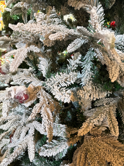 SNOW FROSTED WITH BIG CONES 7 FEET 1079 TIPS UKH-44-26-0825-25