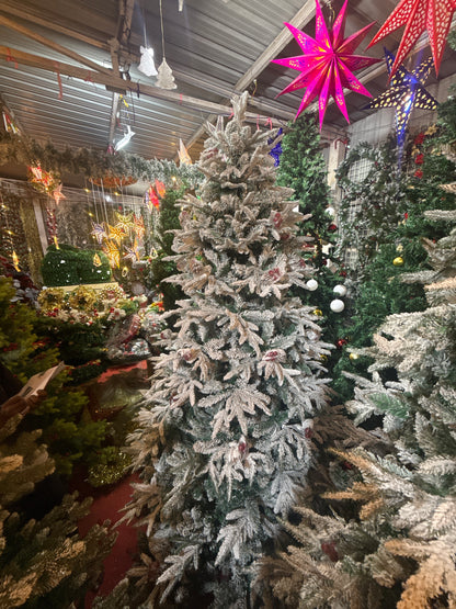 SNOW FROSTED WITH BIG CONES 7 FEET 1079 TIPS UKH-44-26-0825-25