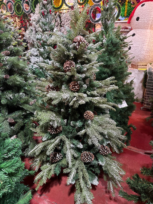 SNOW FROSTED WITH BIG CONES 6 FEET 798 TIPS UKH-44-20-0825-14