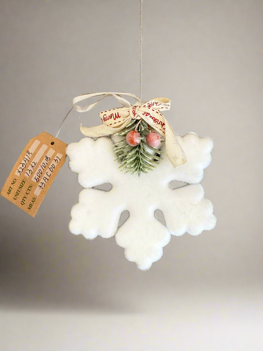 SNOWFLAKE TREE DECORATIONS UKH-1-10-0825-305