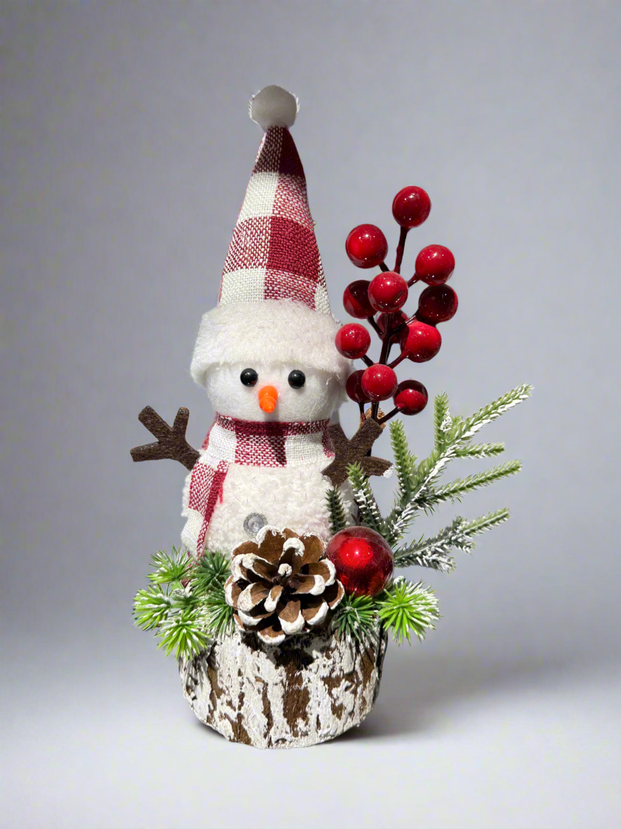 SNOWMAN TABLE TOP DECOR 35 CM WITH WARM LIGHT  UKH-6-3-0825-39