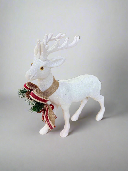 REINDEER SNOW DECORATION 2-39-UKH-0825-57