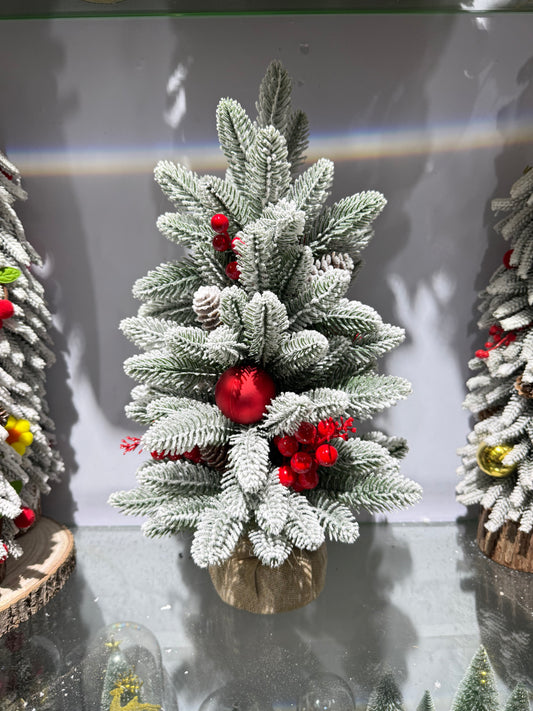 SNOW TREE TABLE TOP DECOR 40 CM WITH  UKH-6-10-0825-43