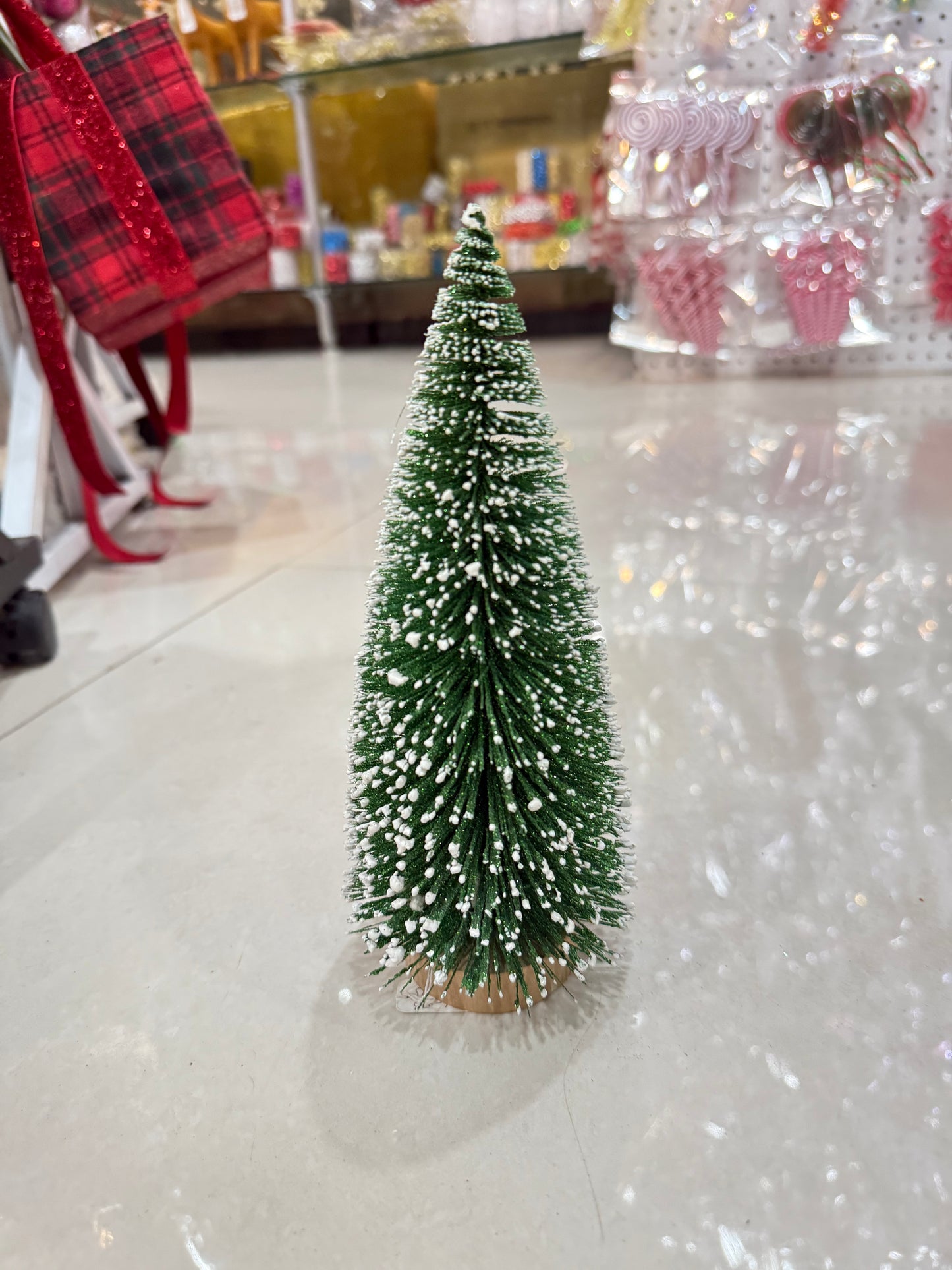 SNOW FROSTED TREE TABLE TOP 25 CM UKH-8-15-0825-61