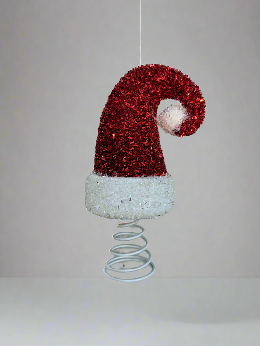 SANTA CAP TREE TOPPER 10 CM UKH-9-8-0825-81
