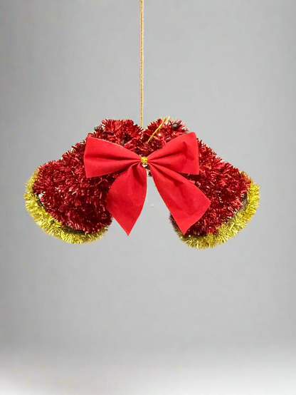 TWIN BELLS TREE DECOR HANGING  UKH-10-1-0825-37