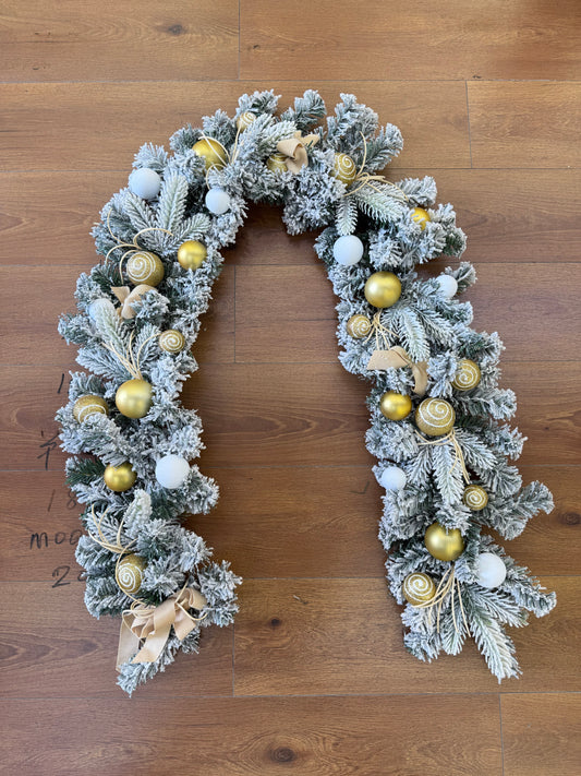 SNOW GARLAND WITH DECORATIONS 180 CM UKH-20-9-0825-53