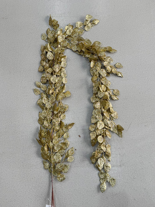 GOLD LEAVES GARLAND 1.8 M UKH-21-25-0825-65