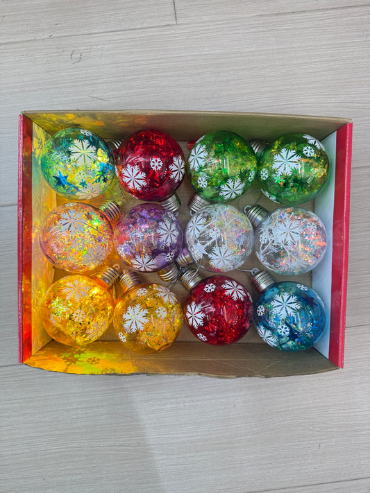 BAUBLES AND PINES 6 CM ASSORTED DECORATION BOX GOLD UKH-23-4-0825-15