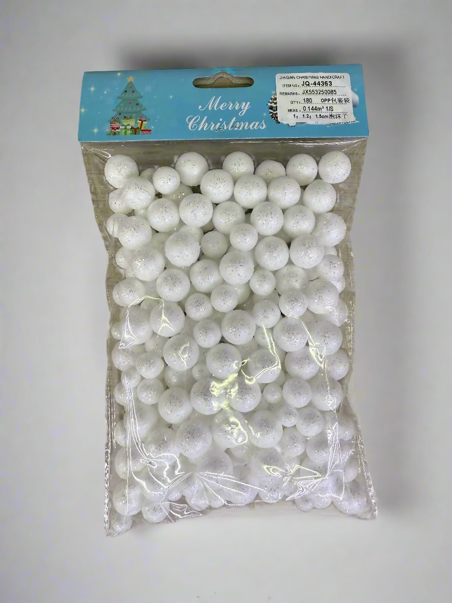 SNOW BALLS 1.5 CM UKH-23-37-0825-44