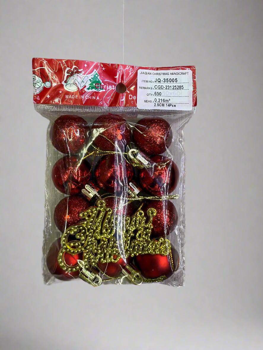 ASSORTED TREE DECORATIONS PACK UKH-23-82-0825-33