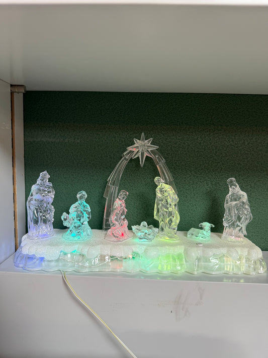 ACRYLIC LED CRIB SET 4 DESIGNS MIX UKH-28-9-0825-95