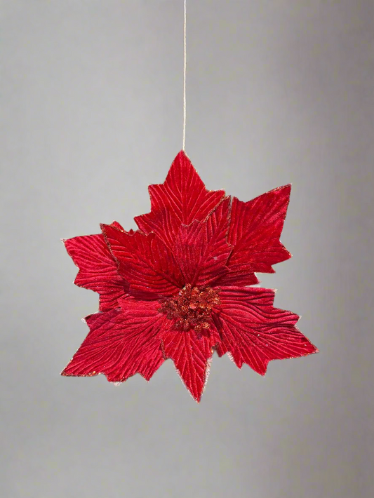 RED CHRISTMAS FLOWER 26X15CM UKH-35-9-0825-23