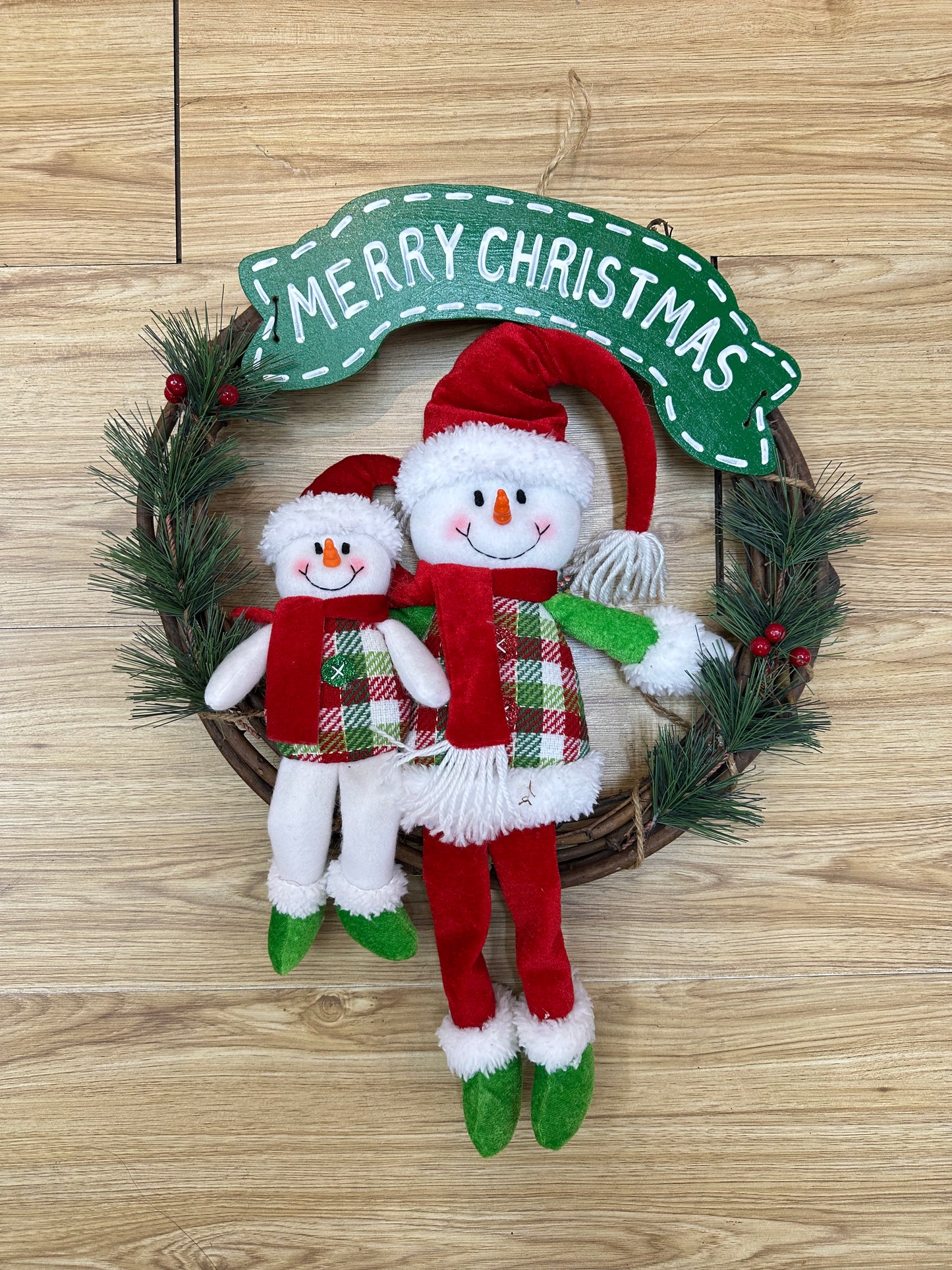 MERRY CHRISTMAS WREATH 2 STYLES UKH-19-3-0825-6