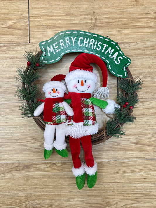 MERRY CHRISTMAS WREATH 2 STYLES UKH-19-3-0825-6